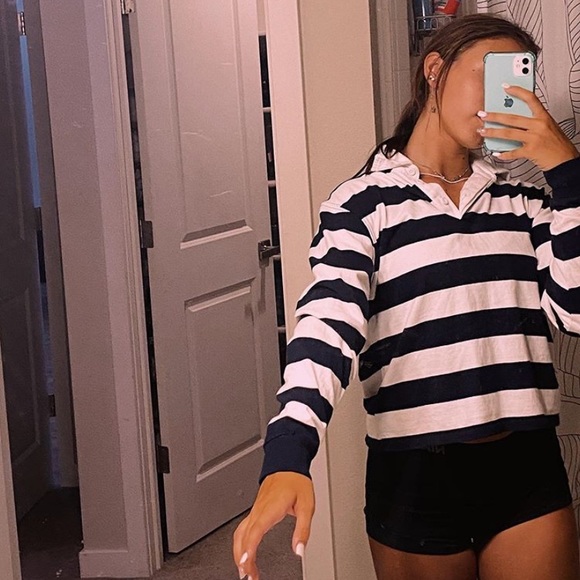 striped brandy button down - Picture 2 of 2